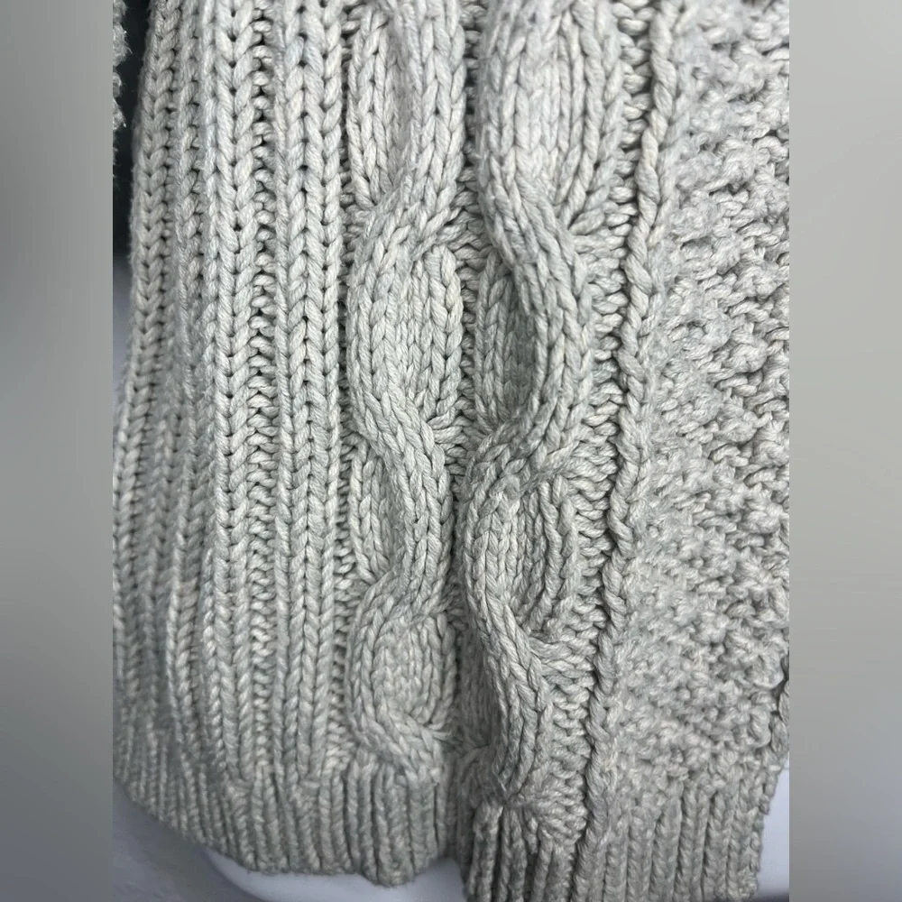 Leo & Nicole Open Front Cable Knit Cardigan Sweater – Size M - Picture 5 of 6